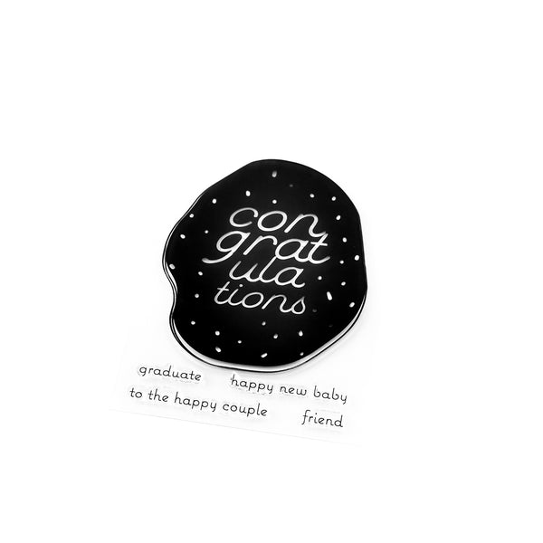 Pigment Craft Co. Congrats Stamp Set